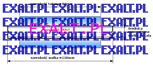 tama termotransferowa woskowo-ywiczna, waek 0,5 cal, szeroko 84mm x 74m, szeroko waka 110mm (standard do drukarek Zebra)