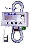 Waga dwigowa EWD 100H , nono 10000kg, dokadno 5kg, legalizowana z pilotem radiowym