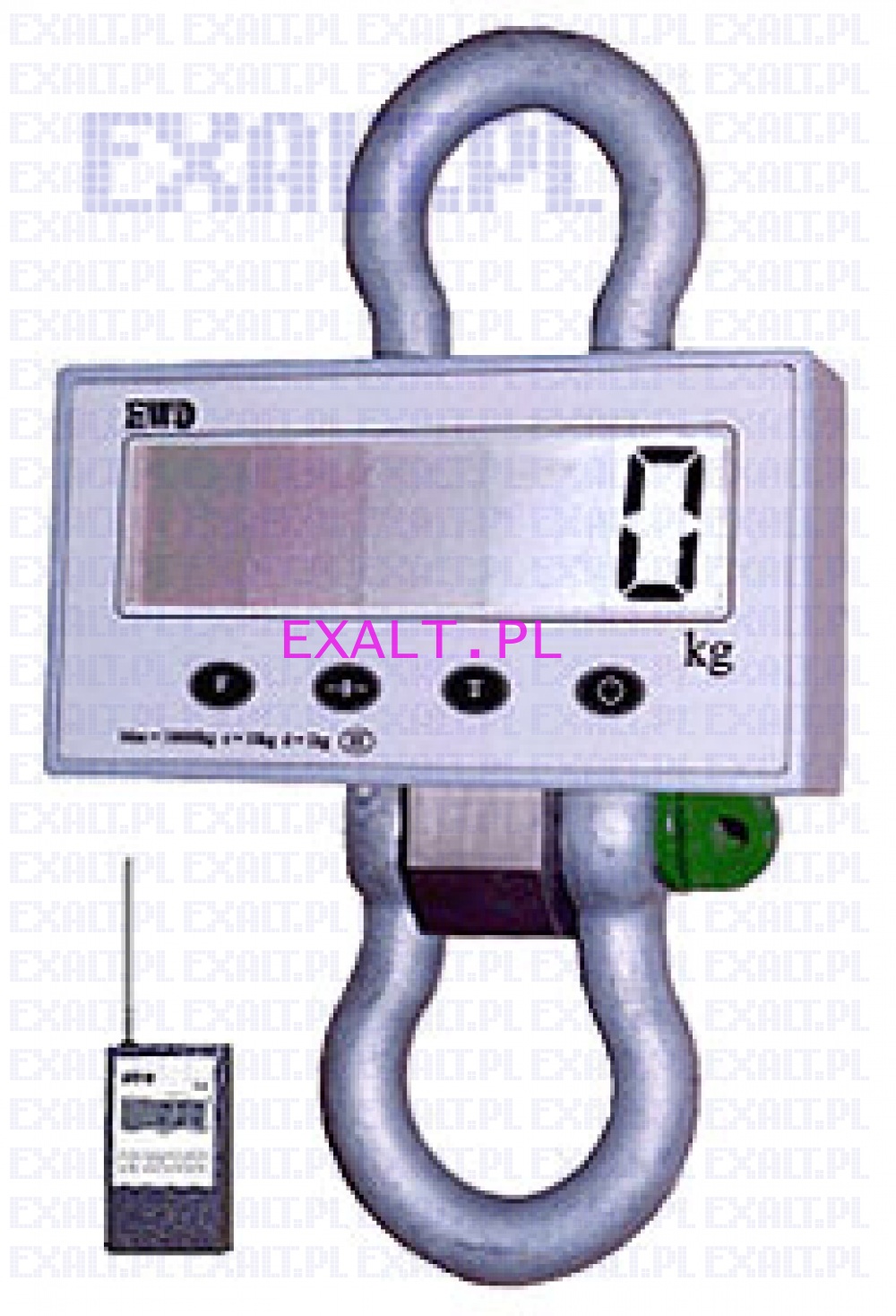 Waga dwigowa EWD 100H , nono 10000kg, dokadno 5kg, legalizowana z pilotem radiowym