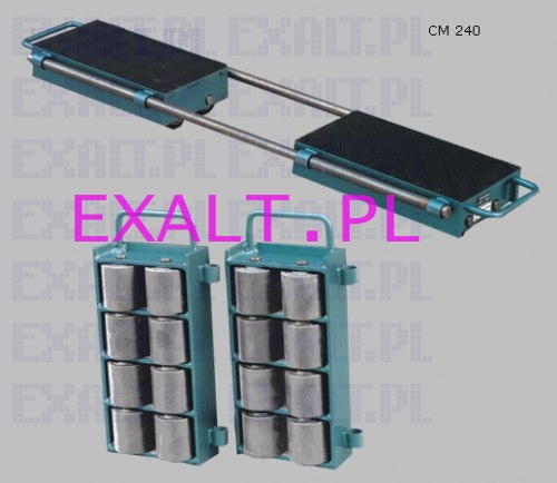 CM-240 , udwig 24t, 2-elementowy paski zestaw rolkowy, regulowana szeroko rozstawu, wszystkie rolki stae, zestaw rozczny