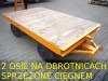 wzek transportowy do bardzo duych obcie, typ DD, nono 8 ton, wymiary platformy 5.0x2.0m (2 osie na obrotnicach)