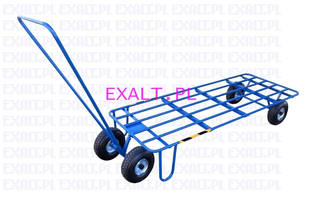 Wzek dwuczciowy, pomost rurowy odstawczy, odczepiany dyszel nony, koa pompowane, nono 200kg, rozmiar pomostu 200x75cm