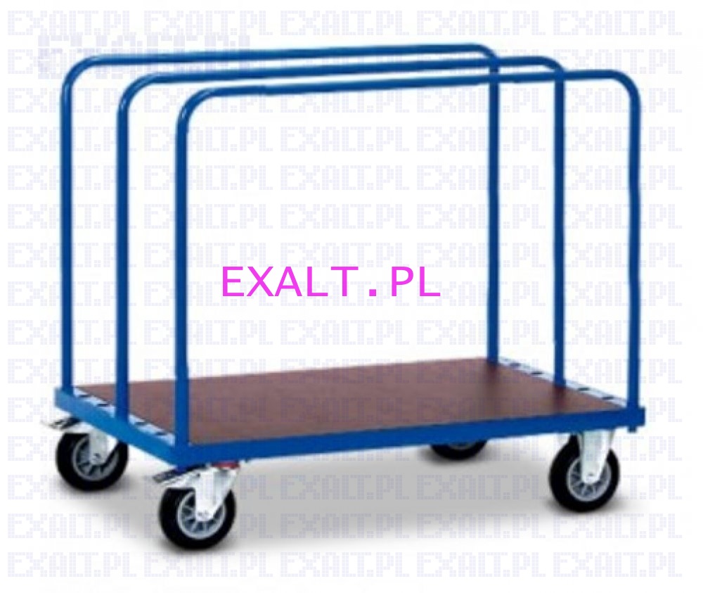 wzek transportowy z wymiennymi ramami, platforma 1200x800mm , wysoko platformy 260mm, nono 500kg , w zestawie 3 identyczne przestawne ramy o wymiarze 1200x900mm, koa pene gumowe fi190mm