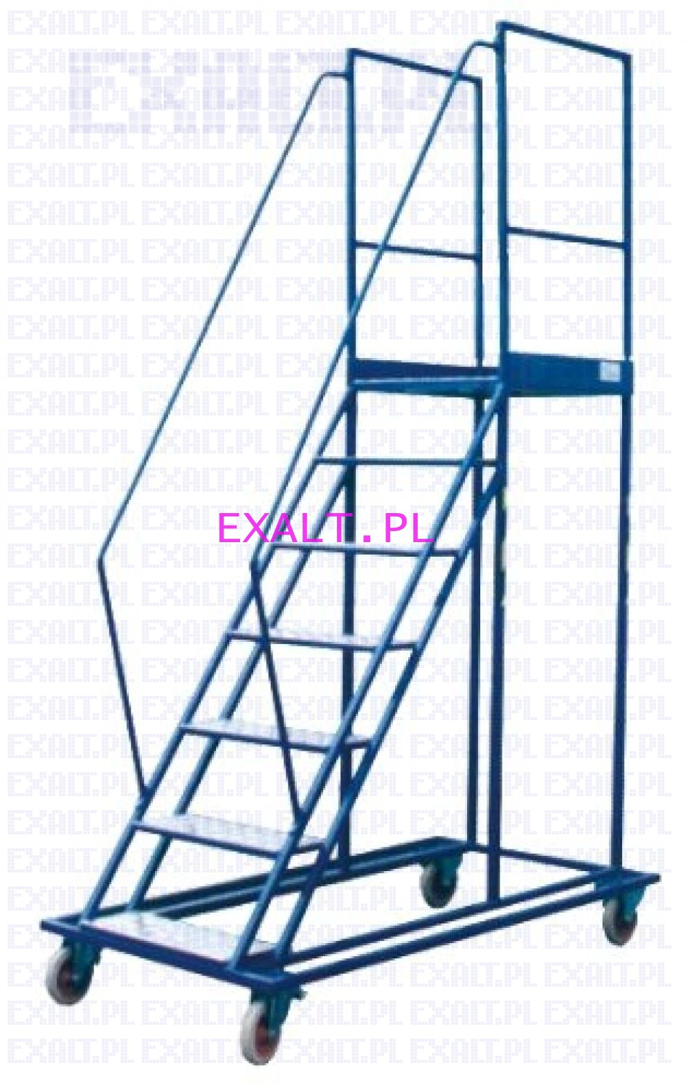 Pomost przejezdny bez barierki czoowej WGP-100x1, liczba schodw: 3, wysoko: 92 cm