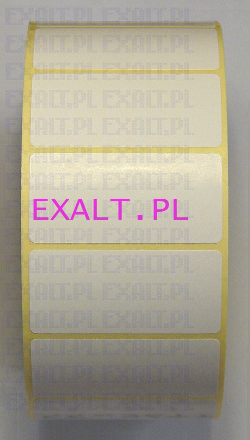 etykiety do druku termotransferowego, rozmiar 55x26mm , nawinite na rolce o rednicy wewn. 40mm, rednica zewntrzna: do 120mm (1000 szt.)