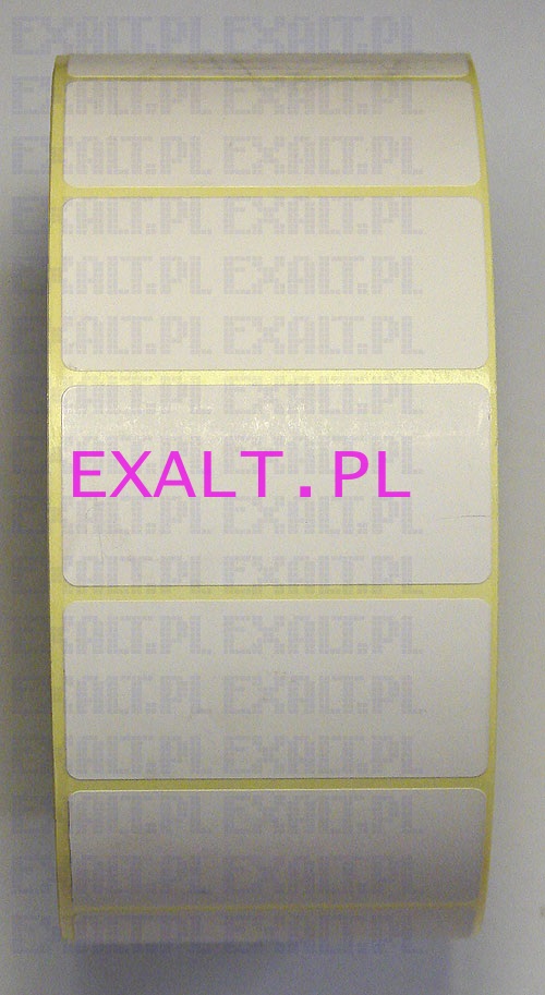 etykiety do druku termicznego, rozmiar 55x26mm , nawinite na rolce o rednicy wewn. 76mm, rednica zewntrzna: do 200mm (1000 szt.)