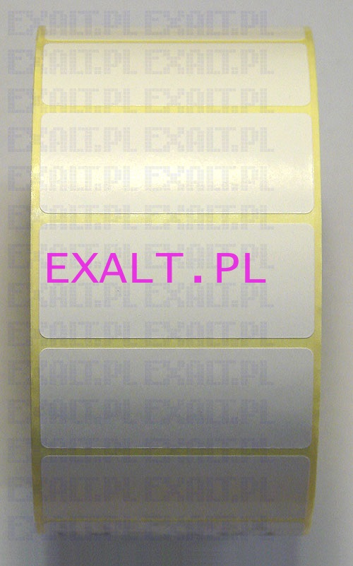 etykiety do druku termotransferowego, rozmiar 59x25mm , nawinite na rolce o rednicy wewn. 76mm, rednica zewntrzna: do 200mm (1000 szt.)