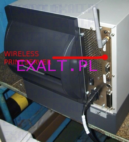 Wewntrzny ZebraNet wireless Plus PrintServer (z kart radiow) (bezprzewodowy serwer druku)