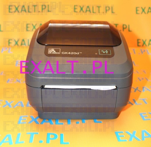 Drukarka etykiet Zebra GK420d termiczna, rozdzielczo 200dpi, zcza: RS-232, USB, 10/100 PrintServer wewntrzny (ethernet)