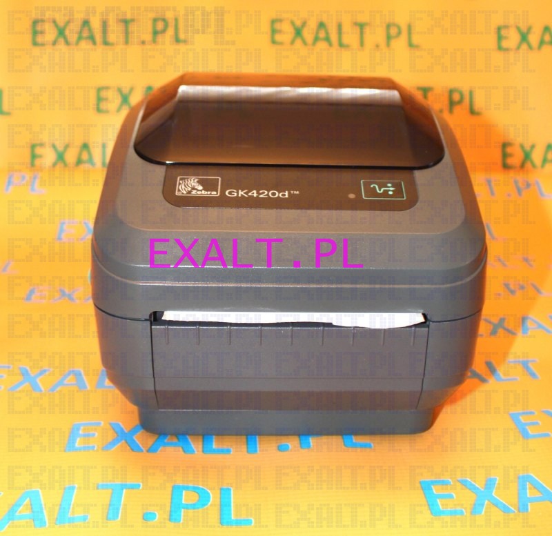 Drukarka etykiet Zebra GK420d termiczna, rozdzielczo 200dpi, zcza: RS-232, USB, 10/100 PrintServer wewntrzny (ethernet)