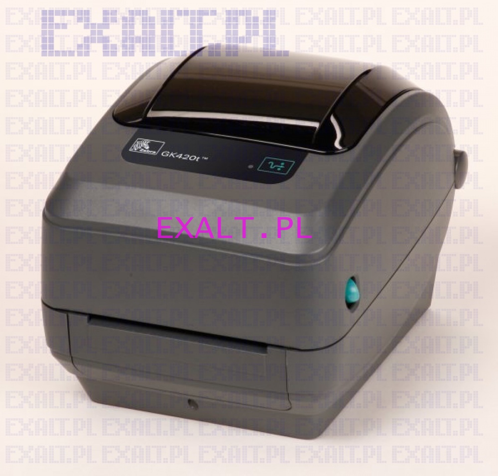 Drukarka etykiet Zebra GK420t termiczna/termotransferowa, rozdzielczo 200dpi, zcza: RS-232, USB, 10/100 PrintServer wewntrzny