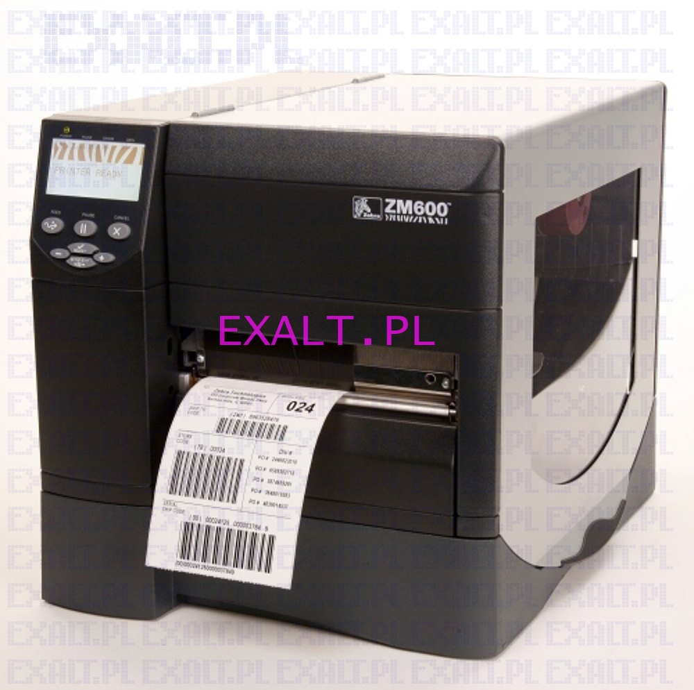 Drukarka etykiet Zebra ZM600 (termiczna/termotransferowa) rozdzielczo 200dpi, interfejs RS-232, USB i LPT