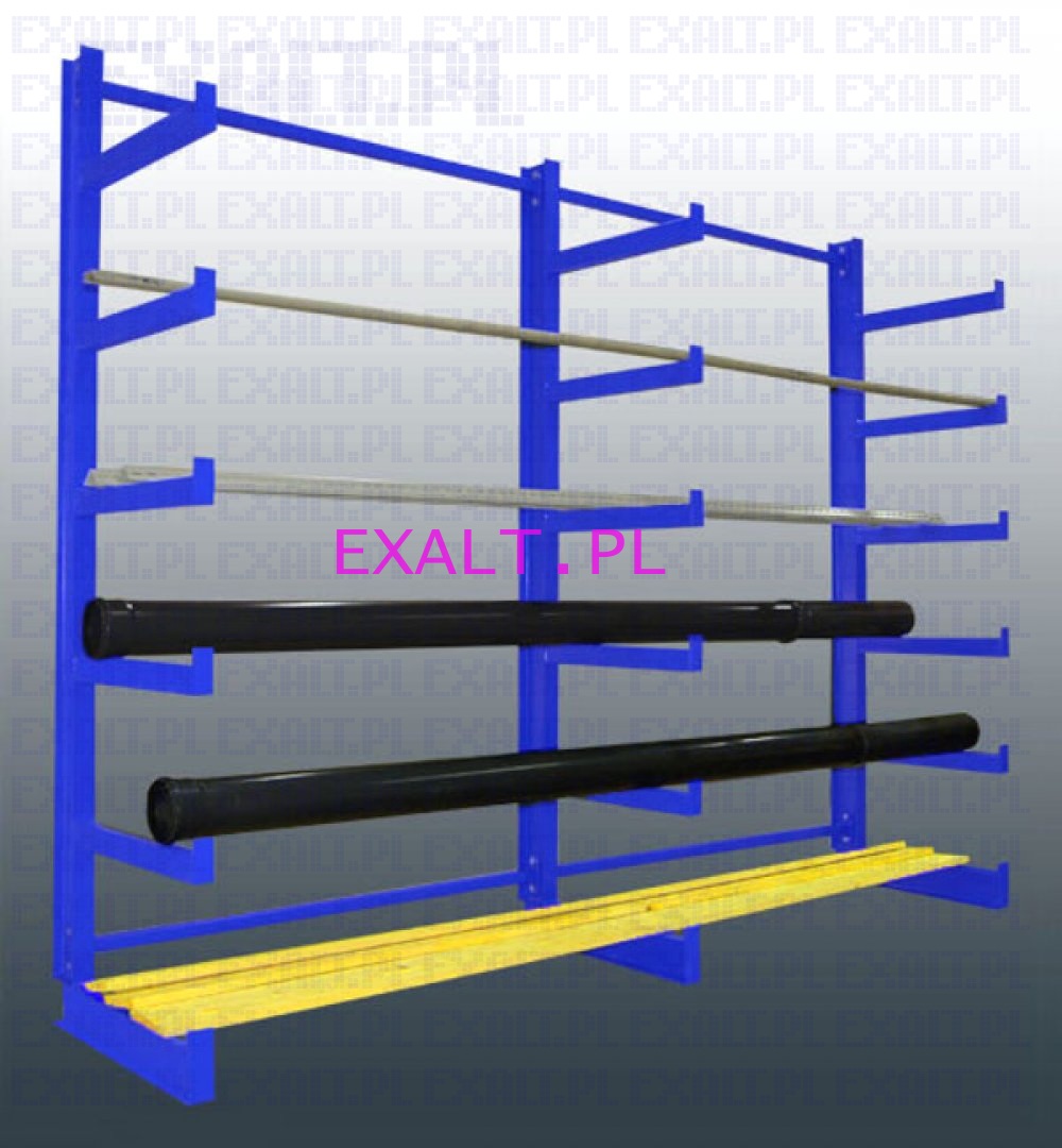 Rega metalowy wspornikowy jednostronny, RW1-2000x2500x600 , liczba stojakw 3szt.