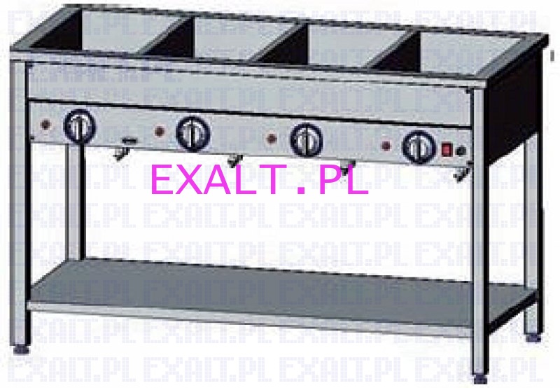 Bemar elektryczny wolnostojacy 4-komorowy, niezalene sterowanie BE 4 WS , moc 3.2kW, rozmiar 1400x600x850mm