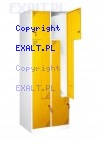 Szafka BHP ubraniowa BL-4, 1 przegroda w szafce, wymiary szafki: wysoko 1850 mm, szeroko 800mm gboko 500mm, kolor RAL-1018