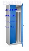 Szafka BHP ubraniowa BU-2-2, 2 przegroda w szafce, wymiary szafki: wysoko 1850 mm, szeroko 800mm gboko 500mm, kolor RAL-1018