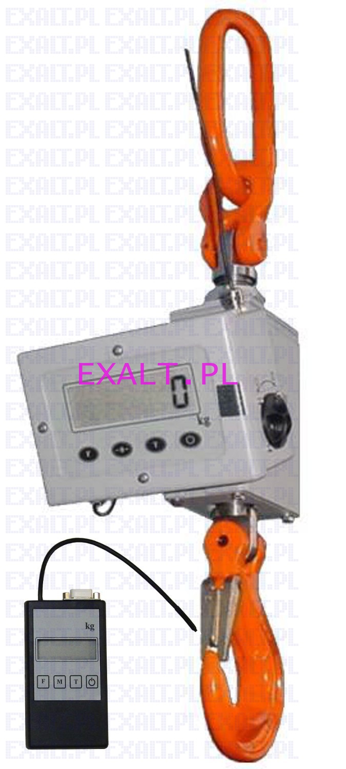 Waga hakowa EWD 60H, zakres 6000 kg, dziaka 2 kg + pilot radiowy (odczyt, sterowanie, 1000 pamici, RS232+kabel), z legalizacj w cenie