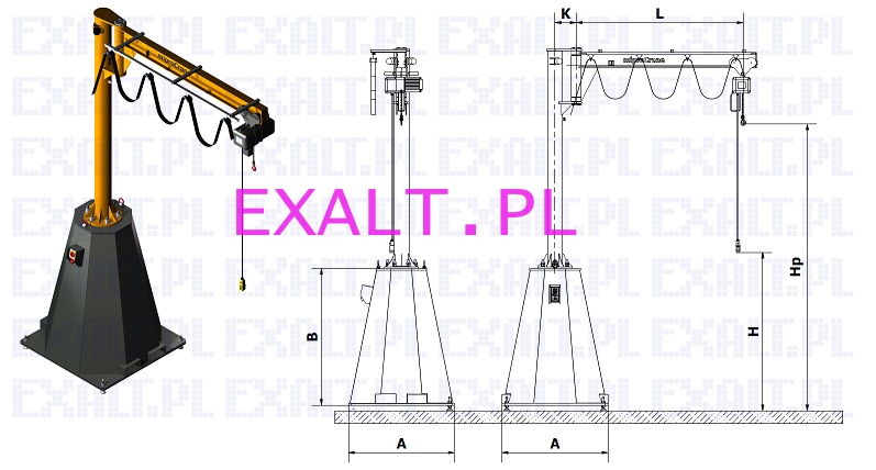 uraw przestawny miproCrane ALPHA 200