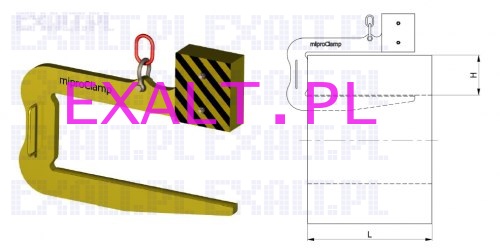 Zawiesie jednorone do krgw miproClamp CH-S