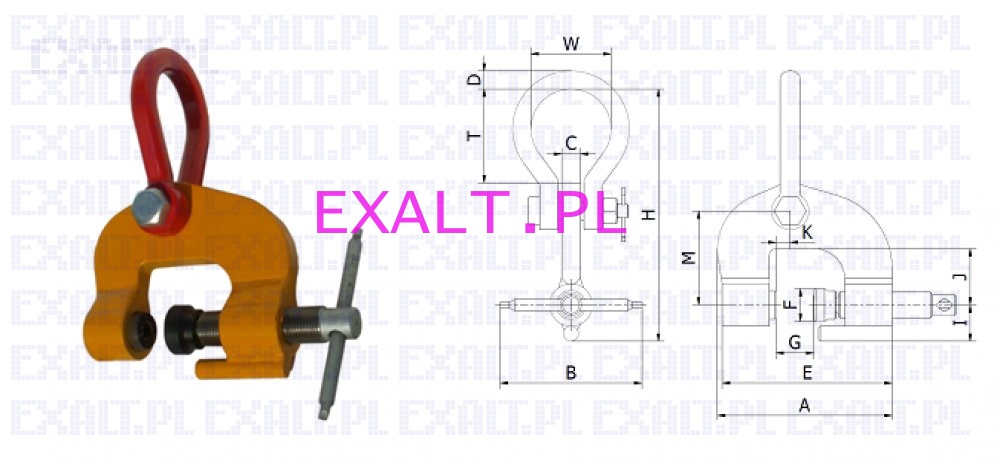 Uchwyt rubowy miproClamp JP