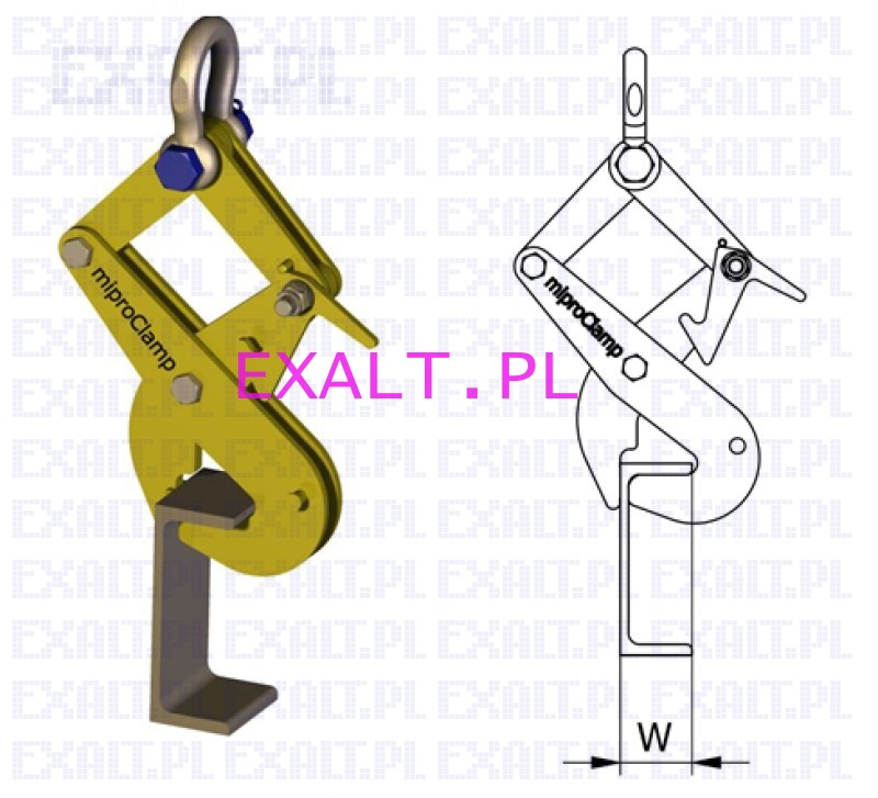 Uchwyt do ceownikw miproClamp NL-C