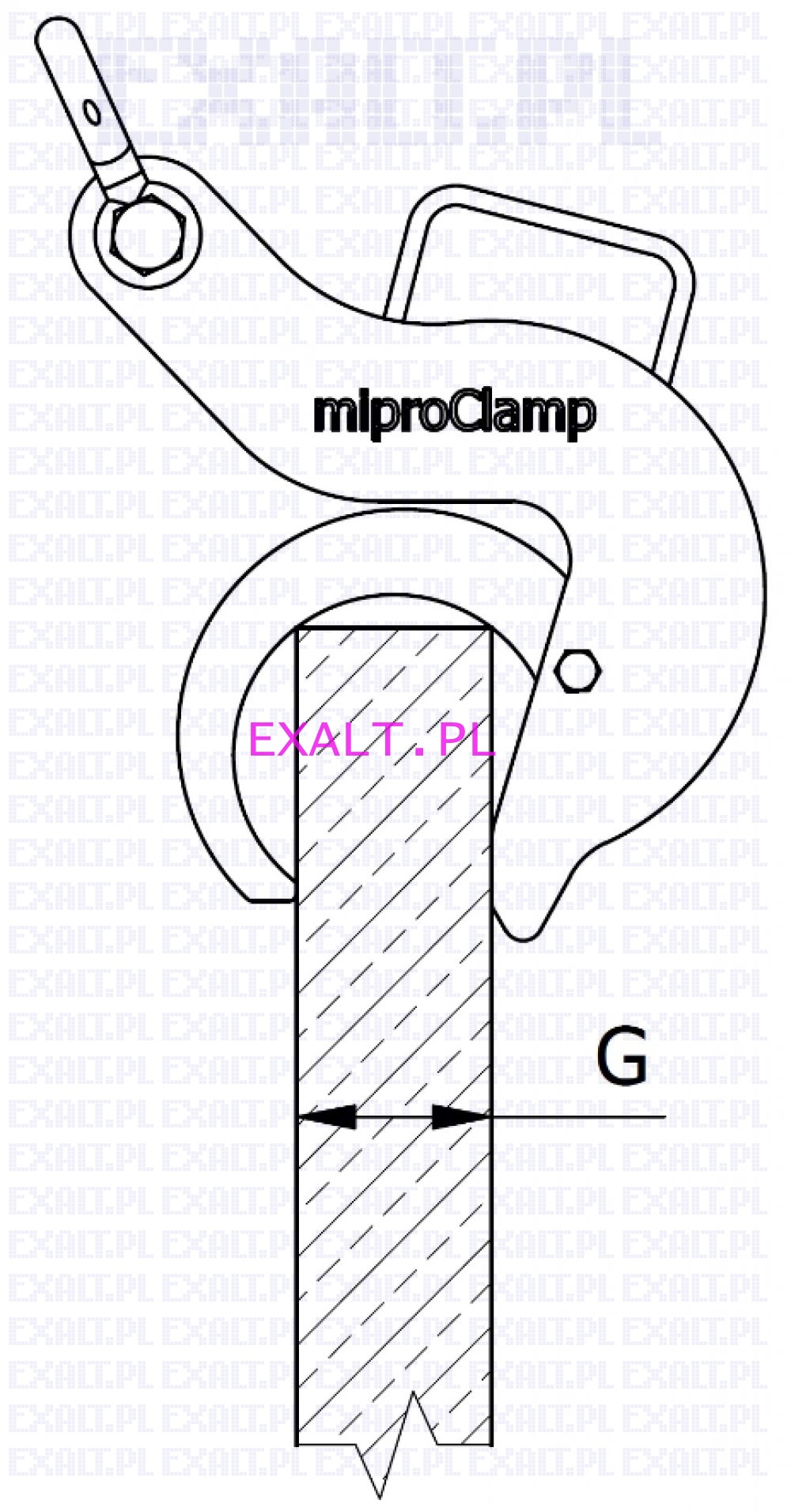 Uchwyt do krgw betonowych miproClamp AT-I