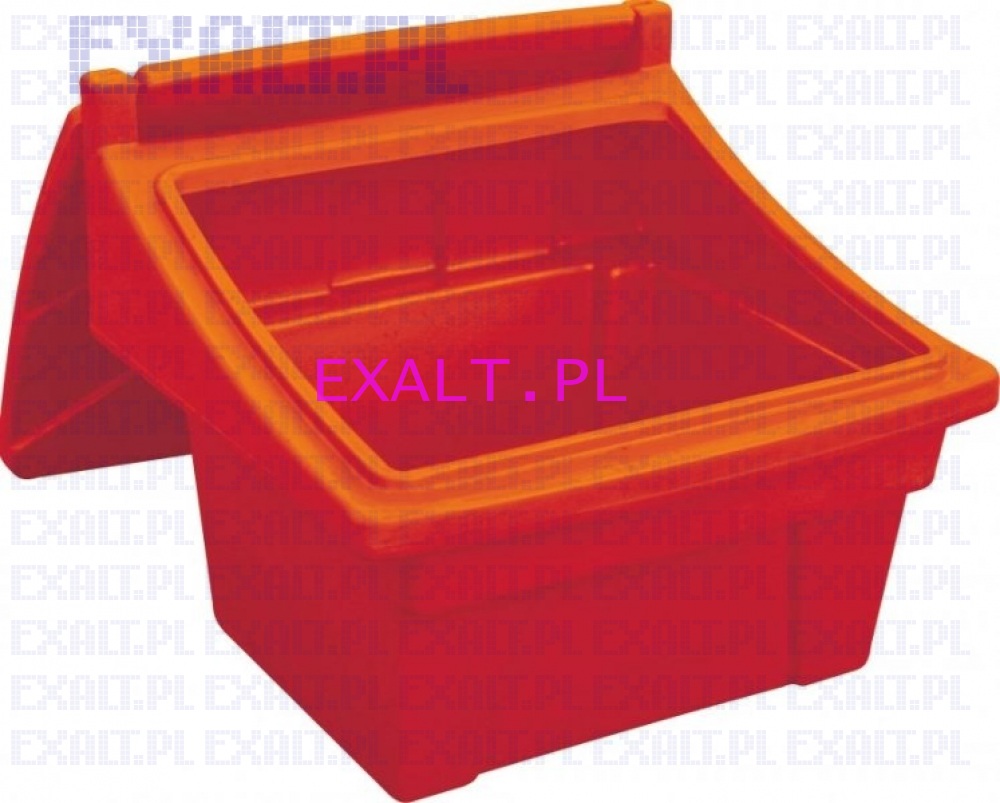 Pojemnik na piasek i sl, skrzynia na piasek i sl, pojemno 70L/100kg, kolor czerwony