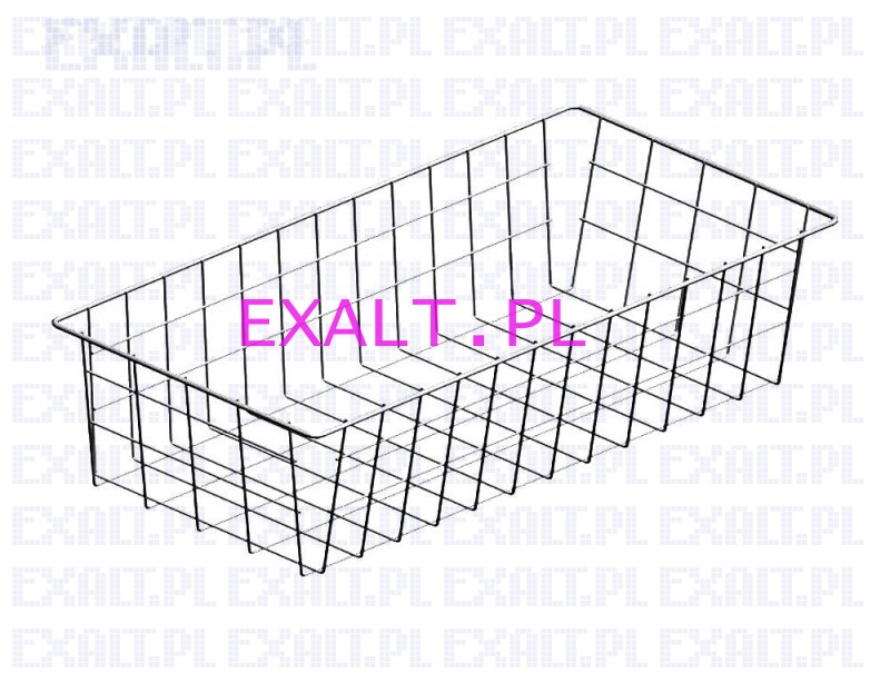 Kosz szufladowy, wymiary 235x475x50mm, kolor siwy (indeks: 922345023)