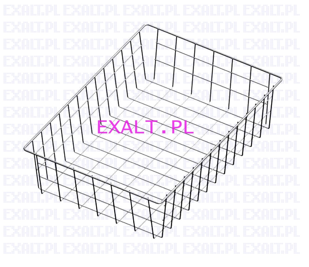 Kosz szufladowy, wymiary 335x475x100mm, kolor siwy (indeks: 922345028)