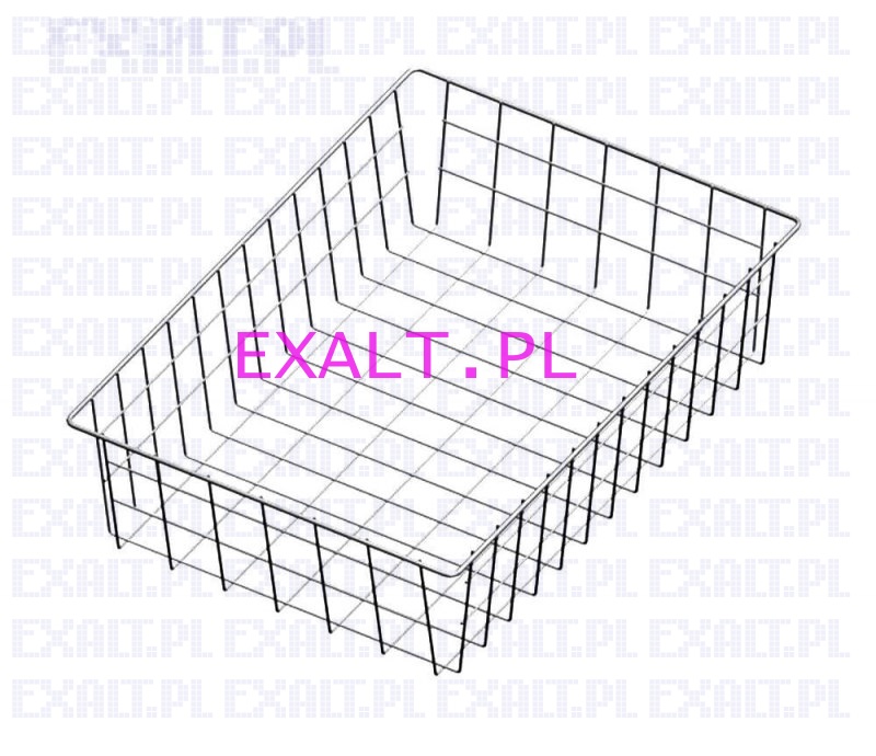 Kosz szufladowy, wymiary 335x475x100mm, kolor siwy (indeks: 922345028)