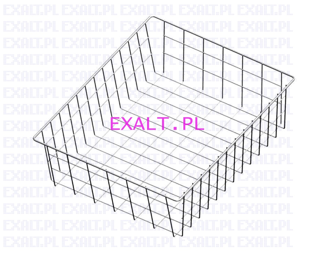 Kosz szufladowy, wymiary 535x475x100mm, kolor siwy (indeks: 922345036)