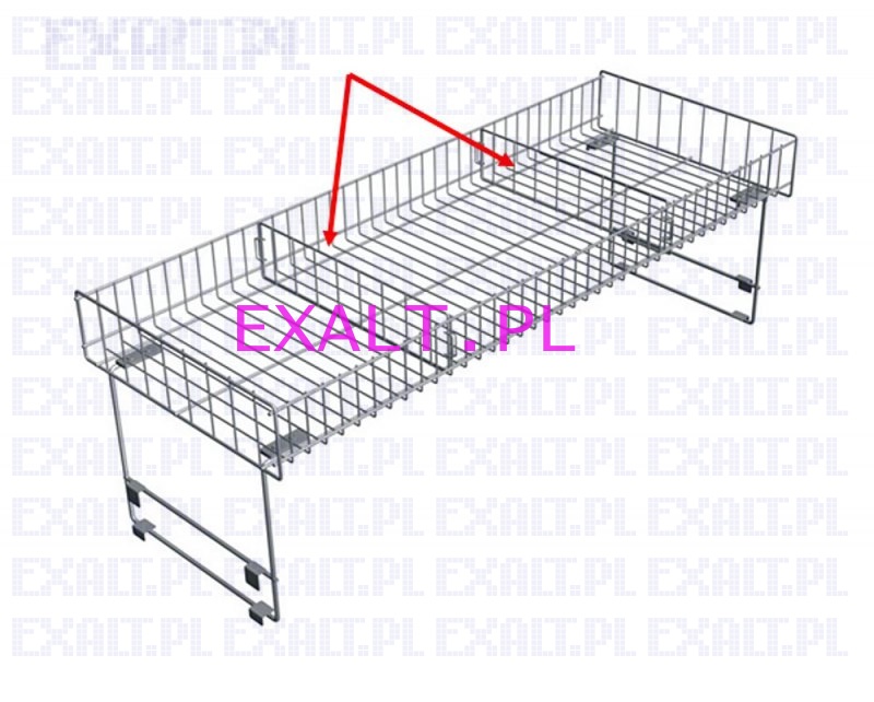 Przegroda do nadstawki stou ekspozycyjnego