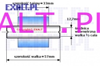 tama termotransferowa ywiczna, waek 0,5 cal, szeroko 33mm x 74m (nazwa katalogowa 800132201)