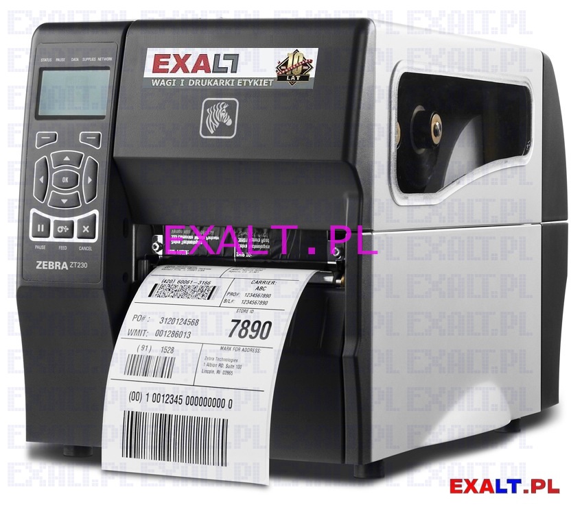 Drukarka ZT23042-T0E200FZ, Drukarka etykiet ZT230 standard TT 200dpi z printserwerem LAN termiczna/termotransferowa