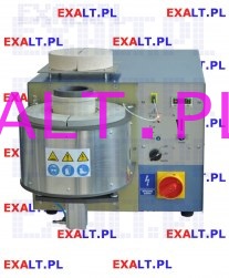 Indukcyjny piec do topienia AFI03 plus z podnonikiem tygla i z dolnym spustem do produkcji granulatu, (zasilanie 3-fazowe)