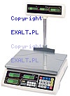 Waga sklepowa ASEP-15P, zakres 15kg z wbudowanym akumulatorem i z legalizacj, wywietlacz od strony klienta na supku, wyjtkowo dua szalka, wieccy wywietlacz