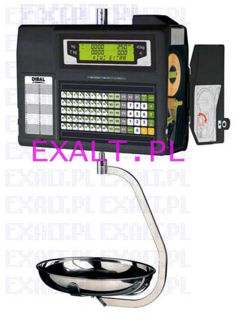 Waga wiszca L560H, dwuzakresowa 6/15kg, dokadno 2/5g, szalka ze stali nierdzewnej rednica 310mm, interfejs RS232 i Ethernet, z legalizacj