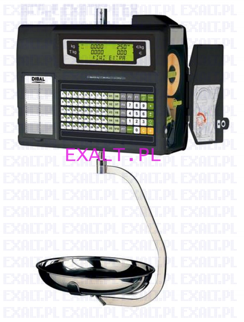 Waga wiszca L560H, dwuzakresowa 6/15kg, dokadno 2/5g, szalka ze stali nierdzewnej rednica 310mm, interfejs RS232 i Ethernet, z legalizacj