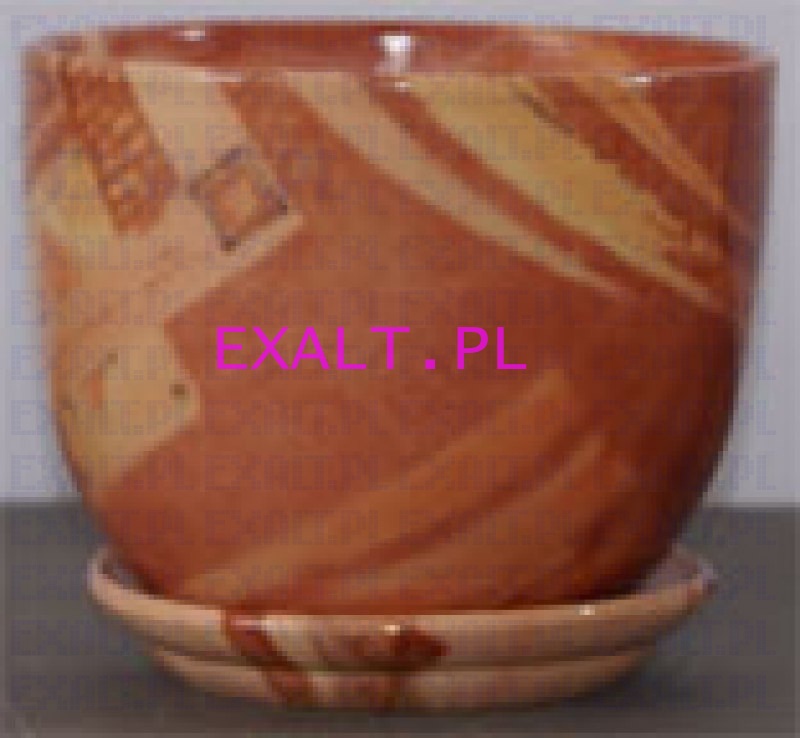 Doniczka Ceramiczna Tapeta Classic 3 o rednicy 19,5cm. Wzr 09. Cena za 6szt