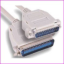 Kabel rwnolegy LPT Centronics do drukarek (rwnie do drukarek etykiet), dugo kabla okoo 1,8m
