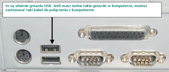 jak podczy drukark zebra do komputera za pomoc kabla USB