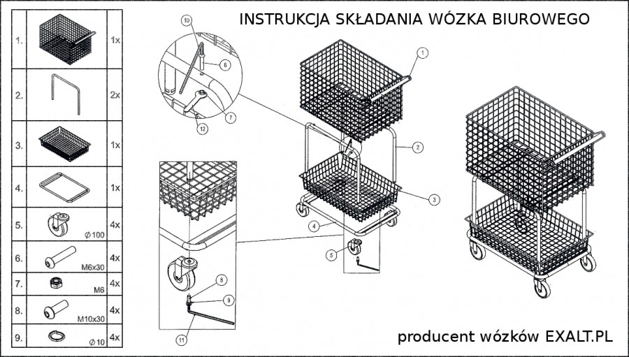 schemat montazowy