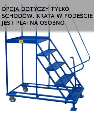 pomost schodowy z krata leduchowskiego