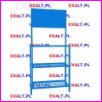 Stojak 3 pkowy na trzy akumulatory, nono 150kg, z miejscem na baner reklamowy