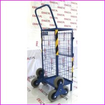 WERSJA LEKKA 14KG, w�zek do transportu dokument�w na terenie biur, s�d�w itp. przystosowany do jazdy po schodach, z bokami siatkowymi , zamykany - wyposa�ony w drzwiczki z klap�