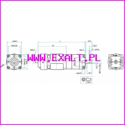 motoreduktor p205-2s.24.100 wymiarowanie