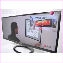 monitor 29 cali LG, 2560x1080px/60Hz, tuner tv, pilot, model 29MA73D-PZ