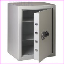 Sejf gabinetowy MNO-65, wymiary zewn. 666x490x420 mm , masa wasna 99 kg, pek: 2, pojemno 60 litrw, z pokrtem szyfrowym, kolor RAL 1013