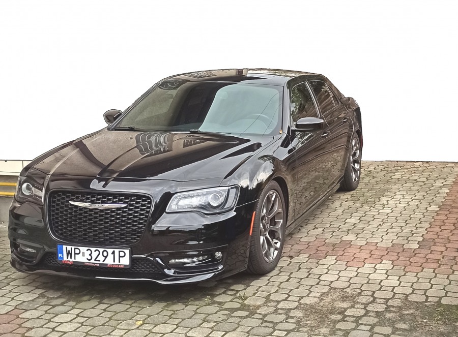 sluby mlawa auto piekny czarny chrysler 300s