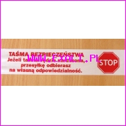 tasma bezpieczenstwa stop